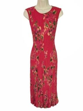 American Angel Dress Midi Tie Back Sleeveless Red Size S Small